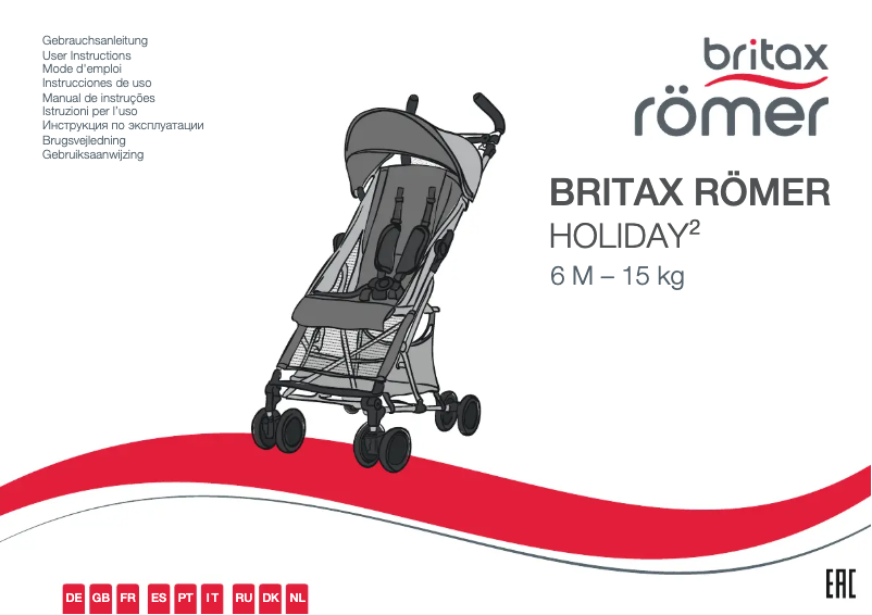 Página 1 del manual Manual de usuario Britax-Römer Holiday 2