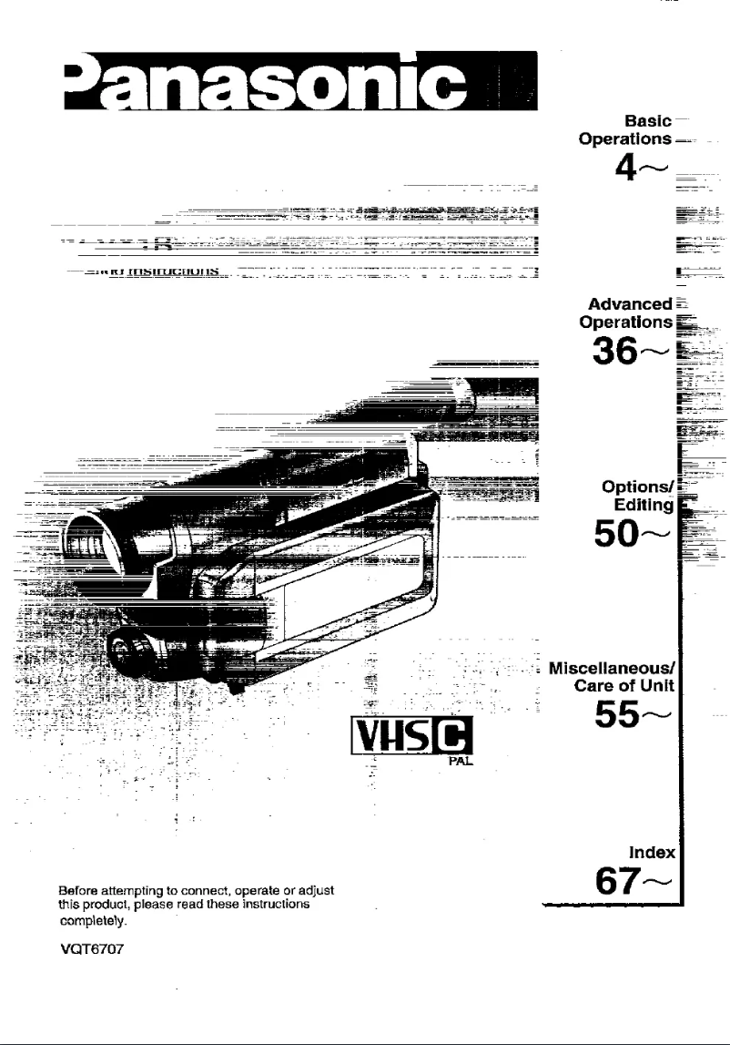 Imagen de la primera página del manual del dispositivo NV-VX1B