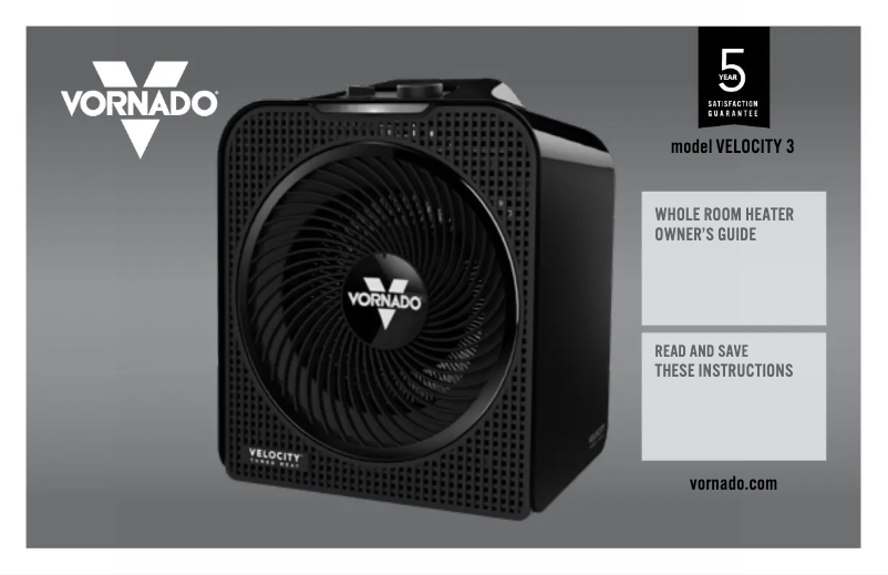 Página nº 1 - Manual de usuario Vornado Velocity 3