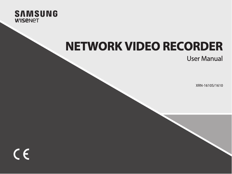 Página 1 del manual Manual de usuario Samsung XRN-1610