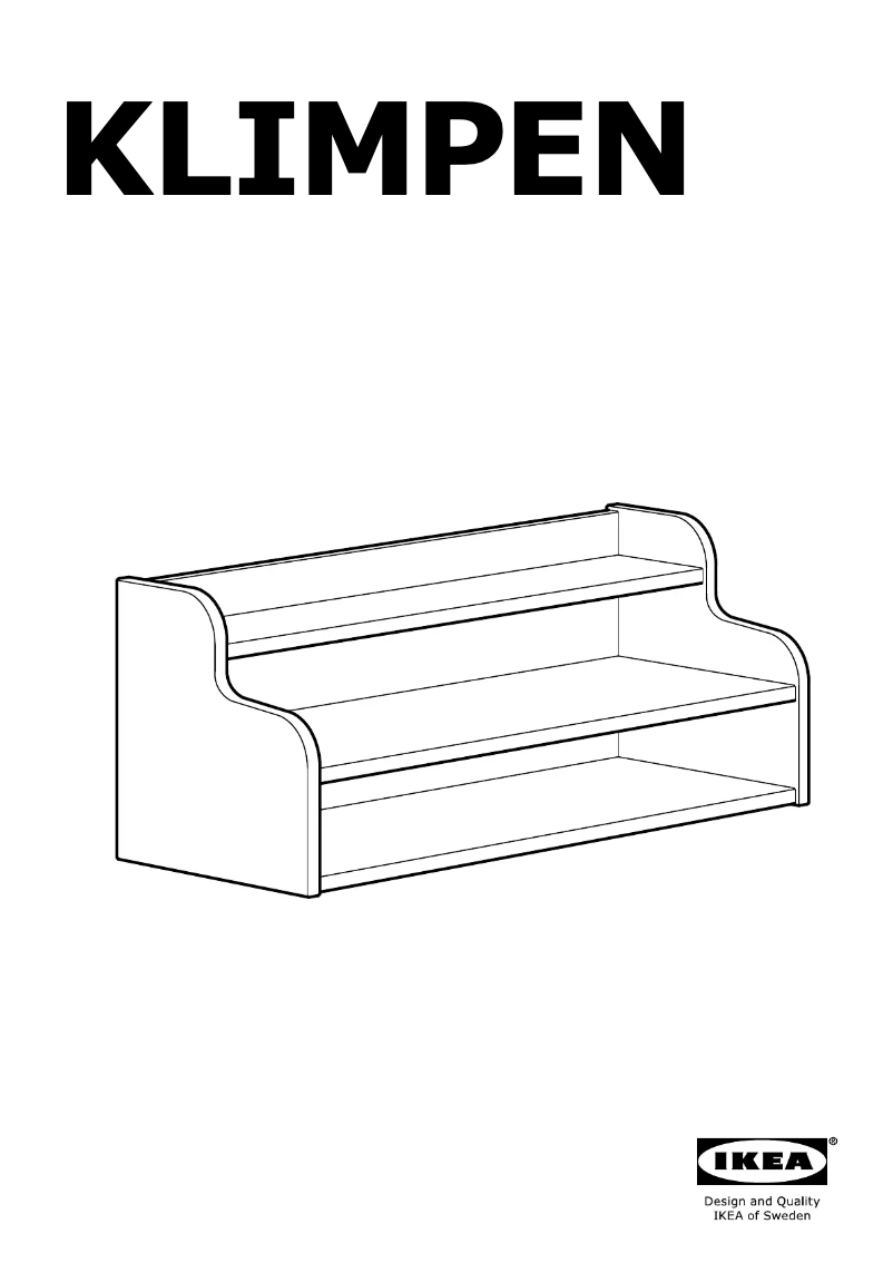 Página 1 del manual Manual de usuario Ikea KLIMPEN