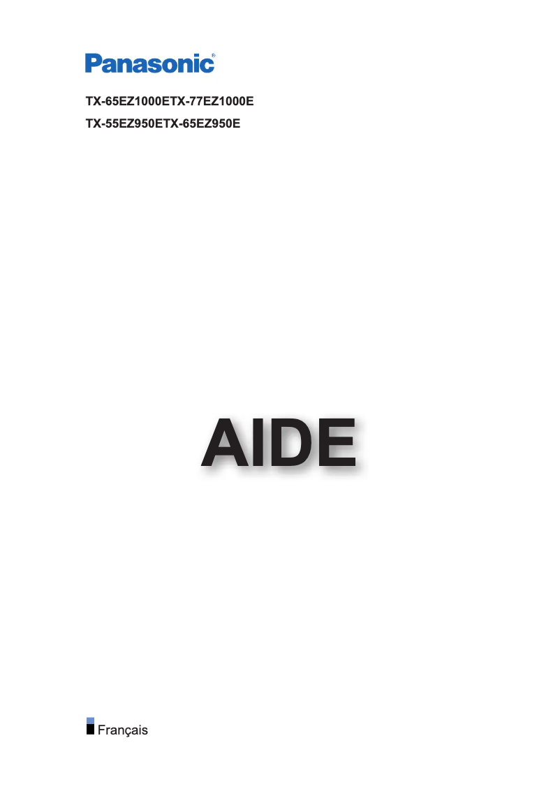 Página 1 del manual Manual de usuario Panasonic Viera TX-65EZ1000E