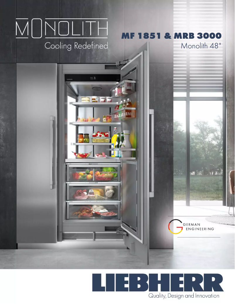 Página 1 del manual Ficha técnica Liebherr LIREFR9