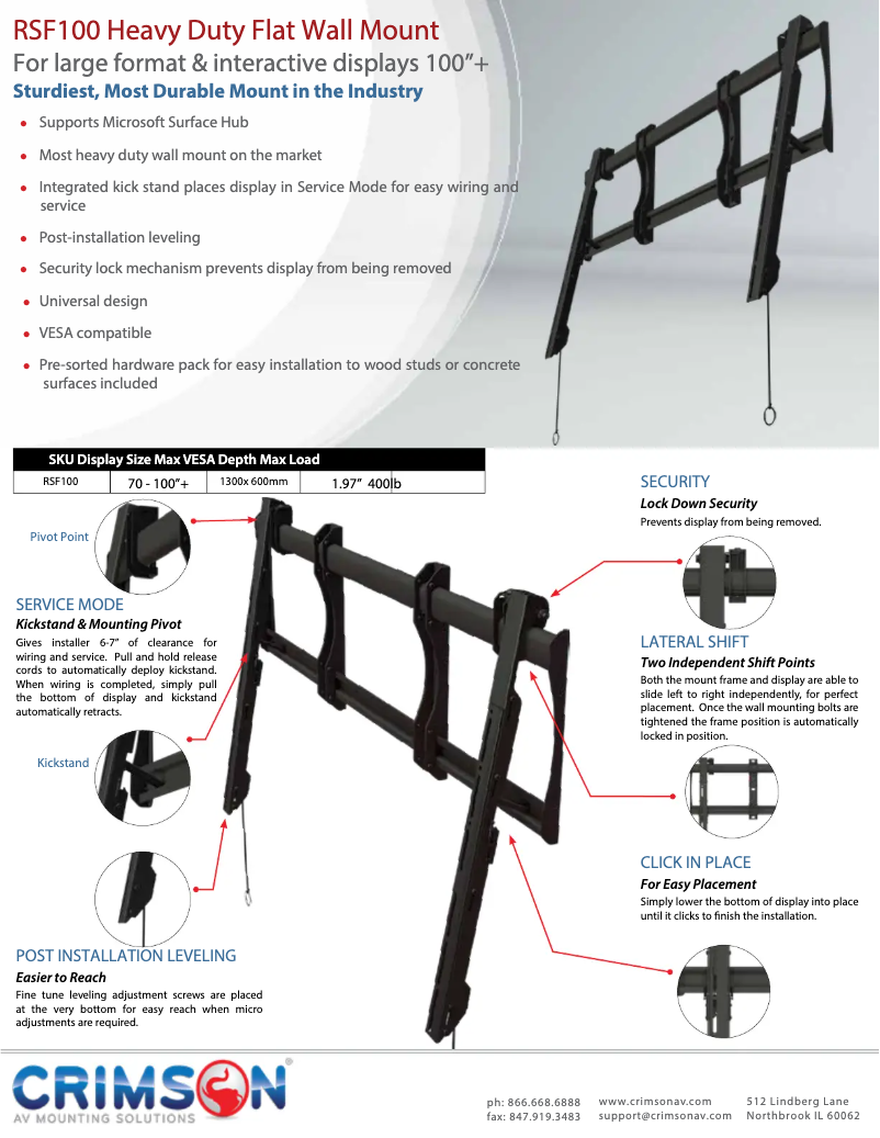 Imagen de la primera página del manual del dispositivo RSF100