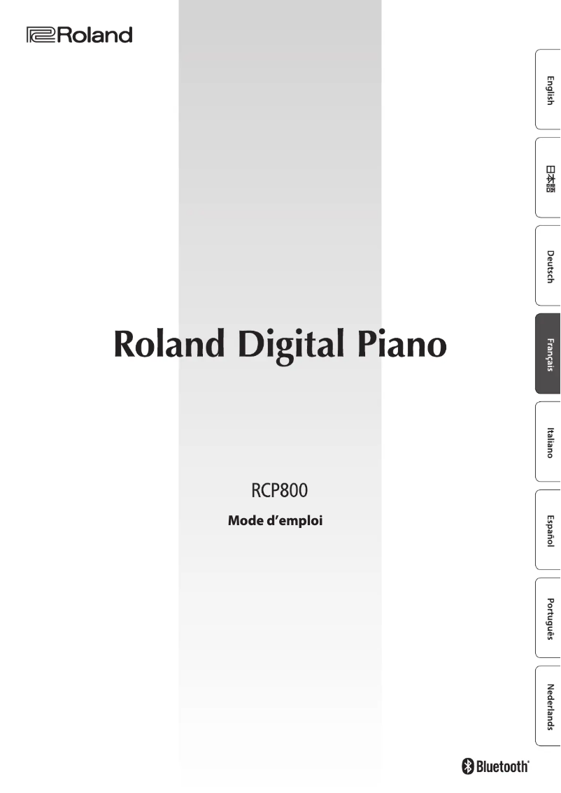Imagen de la primera página del manual del dispositivo RCP800