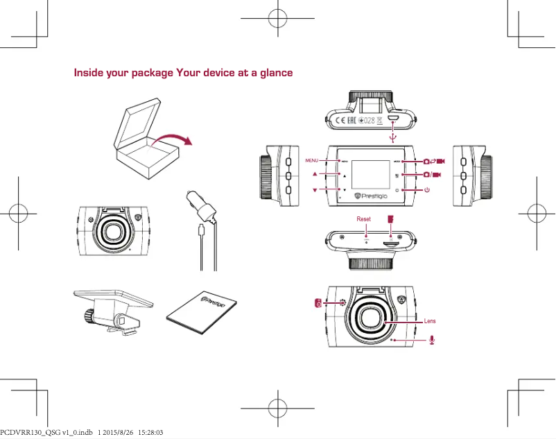 Imagen de la primera página del manual del dispositivo RoadRunner 130