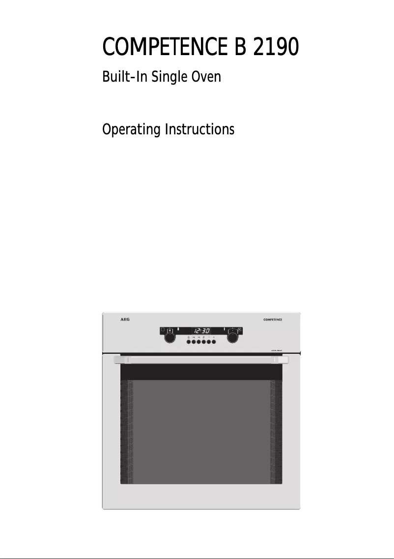 Imagen de la primera página del manual del dispositivo Competence B2190W
