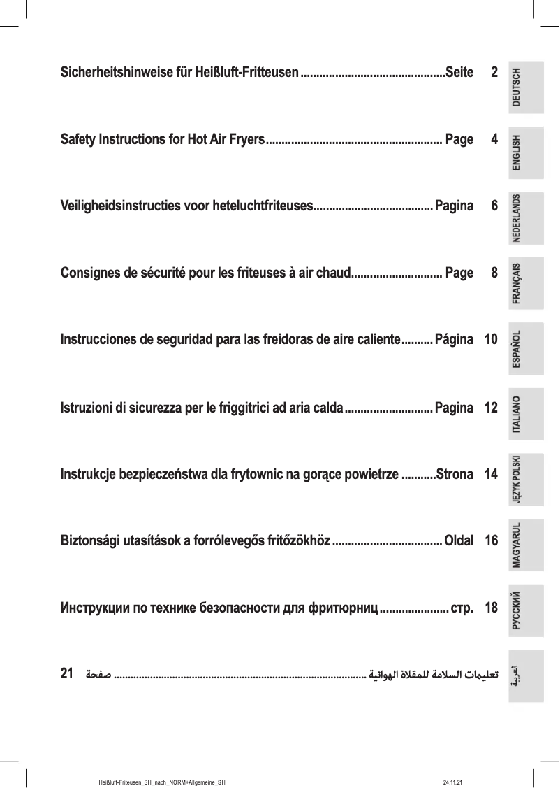 Imagen de la primera página del manual del dispositivo PC-FR 1242 H