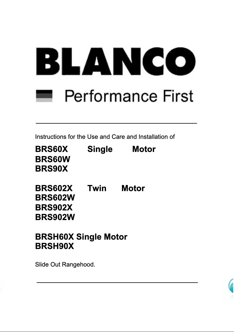 Imagen de la primera página del manual del dispositivo BRS60X