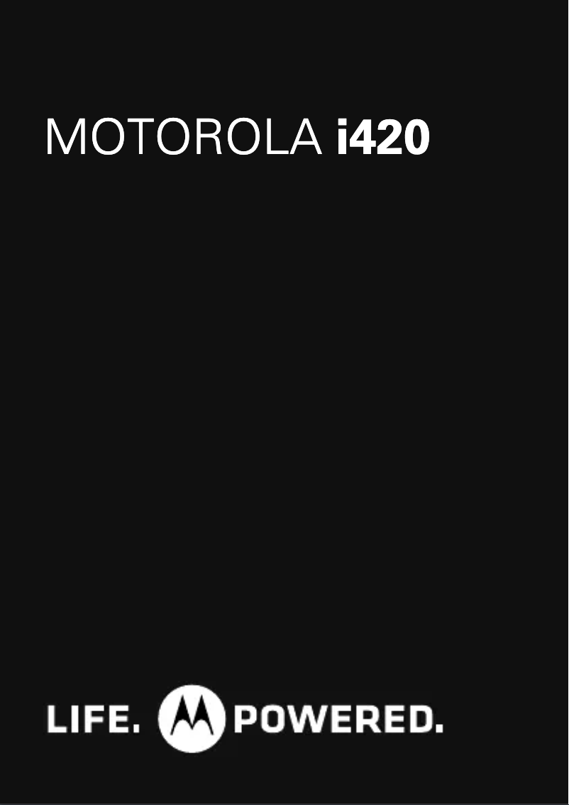 Imagen de la primera página del manual del dispositivo i420