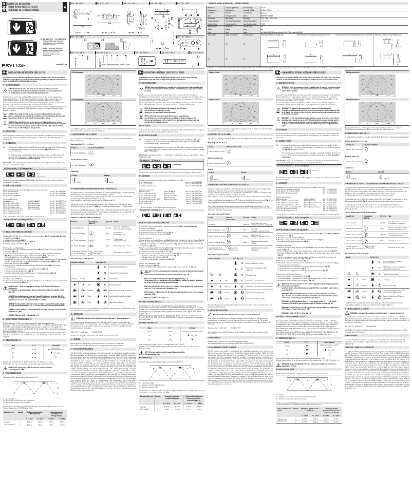 Página 1 del manual Manual de usuario Esylux SLF LEDi SC/C