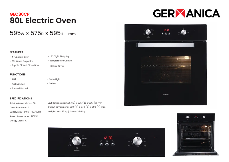 Imagen de la primera página del manual del dispositivo GEO80CP