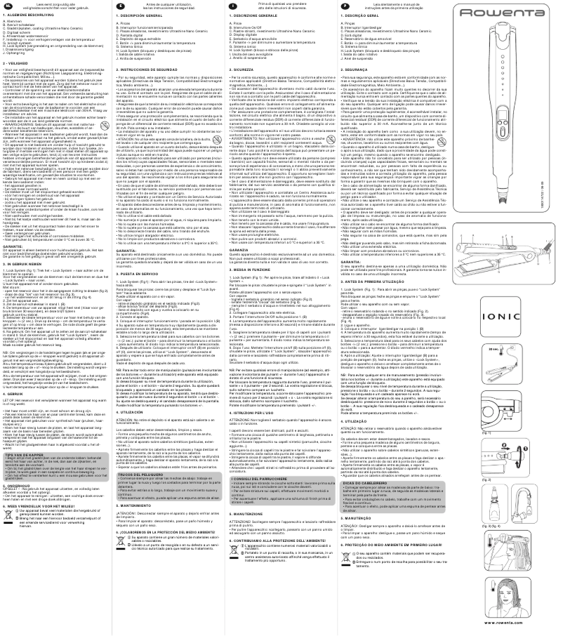 Página 1 del manual Manual de usuario Rowenta CF7650 Sublime Steam