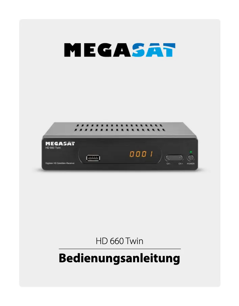 Página 1 del manual Manual de usuario Megasat HD 660 Twin
