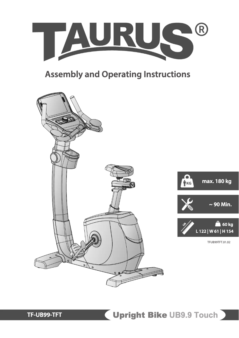 Imagen de la primera página del manual del dispositivo UB9.9 Touch