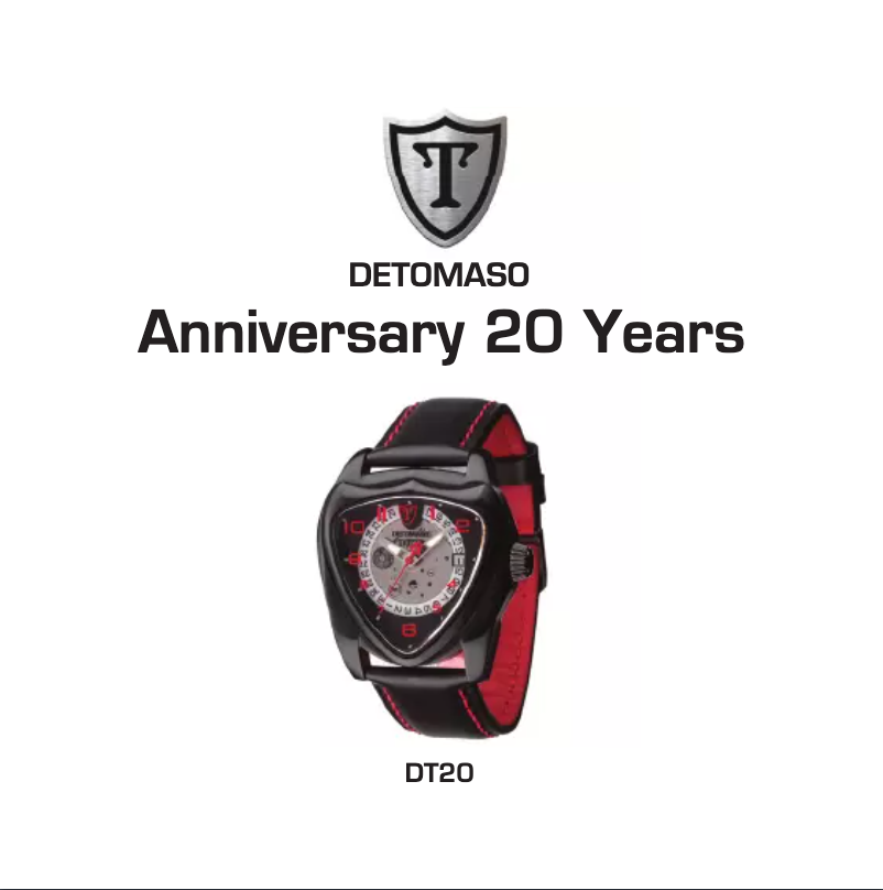 Página nº 1 - Manual de usuario Detomaso Anniversary 20 Years DT20