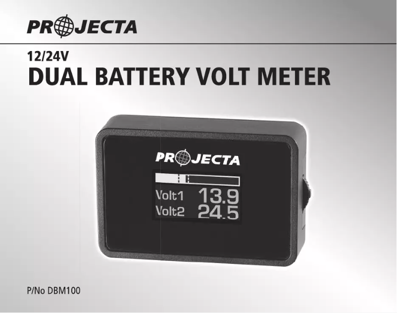 Página 1 del manual Manual de usuario Projecta DBM100