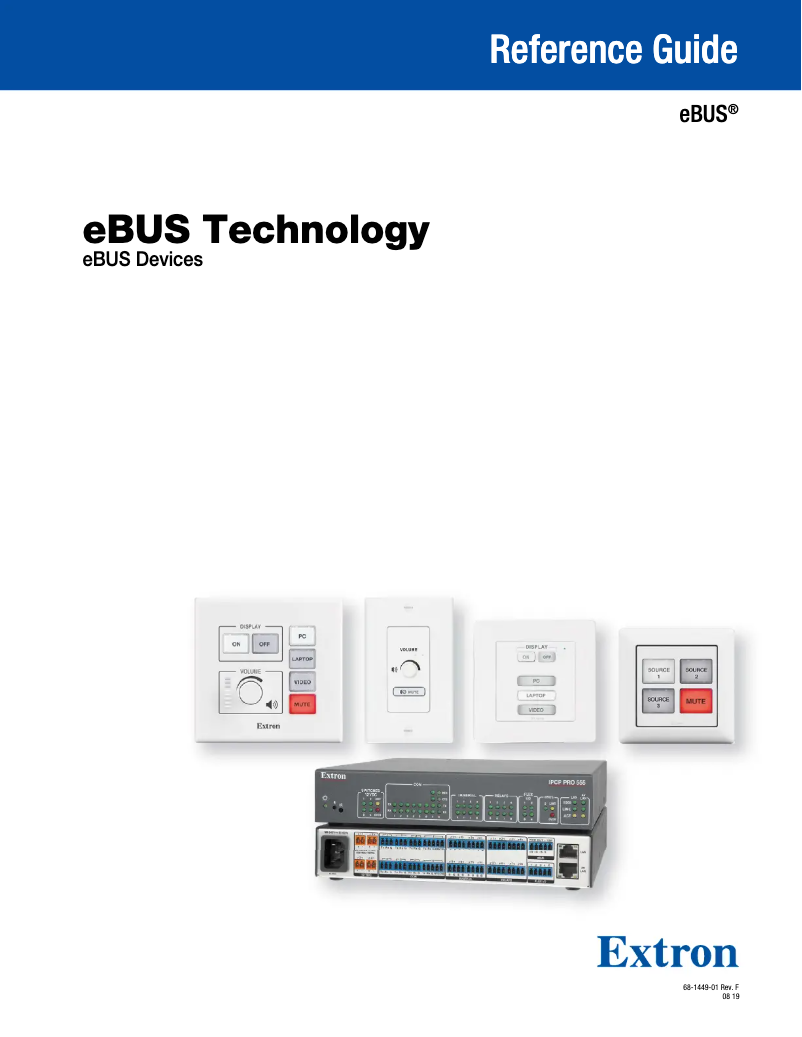 Página 1 del manual Manual de usuario Extron EBP 200