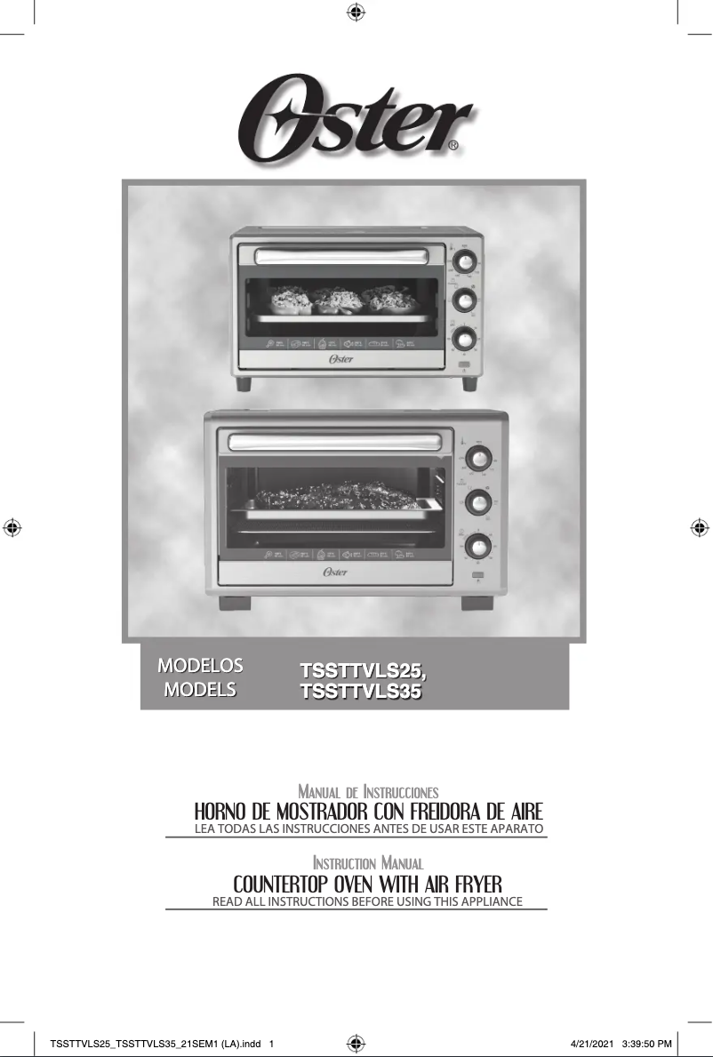 Imagen de la primera página del manual del dispositivo TSSTTVLS25