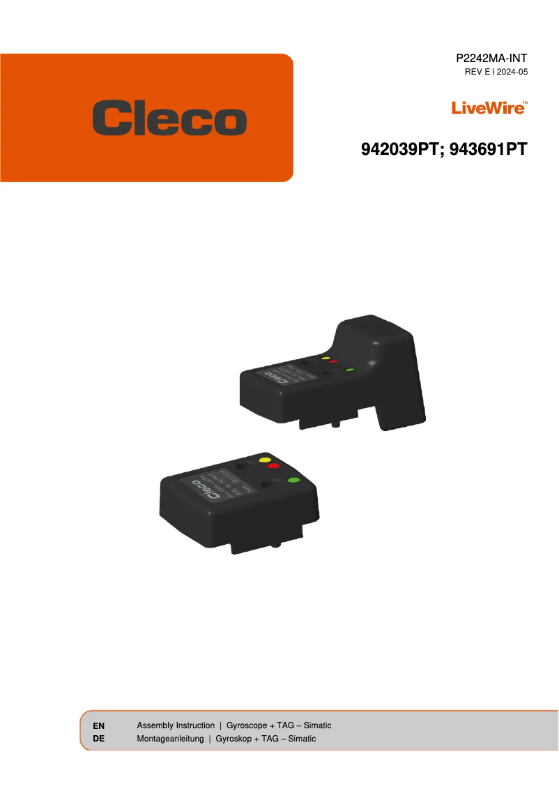 Imagen de la primera página del manual del dispositivo 17BPYPB05Q