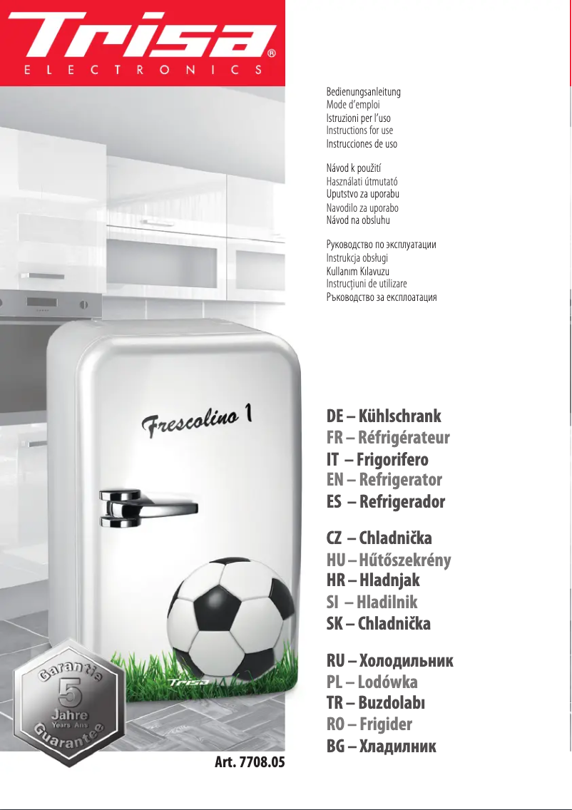 Página 1 del manual Manual de usuario Trisa Frescolino 1 7708