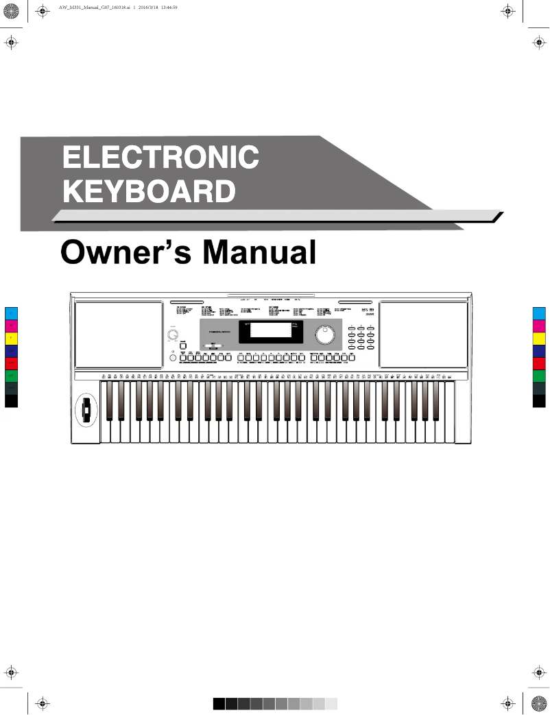 Página nº 1 - Manual de usuario Medeli M331