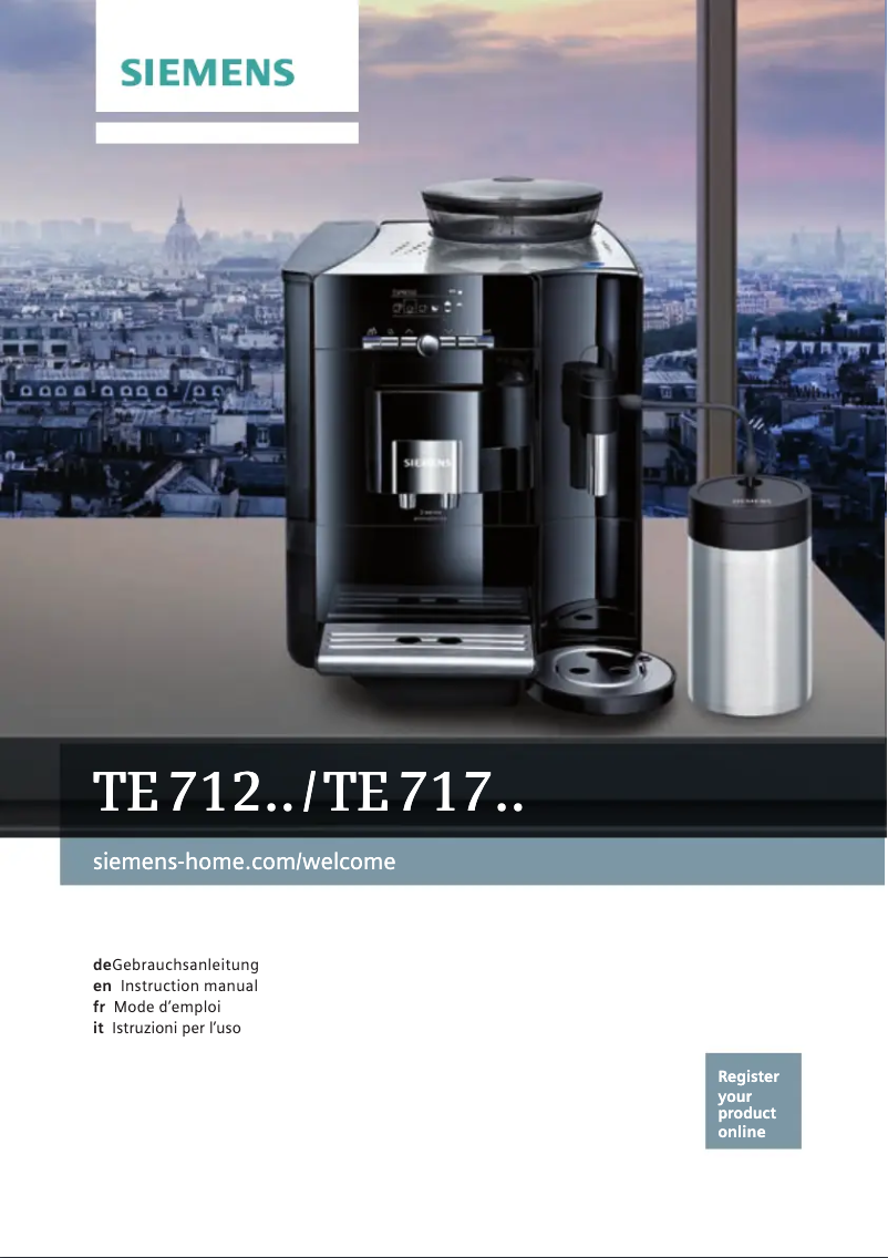 Página nº 1 - Manual de usuario Siemens TE717509