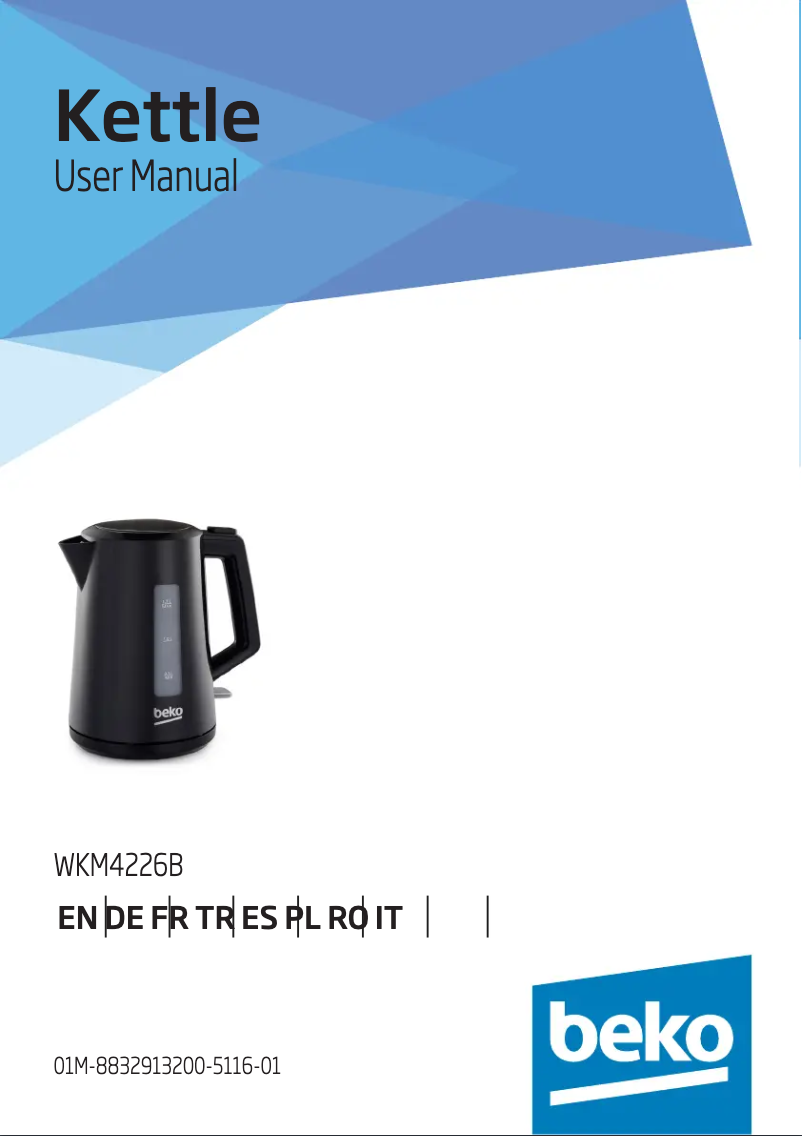 Imagen de la primera página del manual del dispositivo WKM4226B