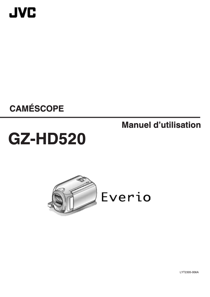 Imagen de la primera página del manual del dispositivo GZ-HD520BEU