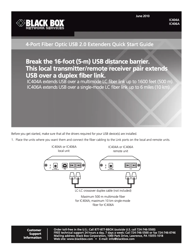 Imagen de la primera página del manual del dispositivo IC406A