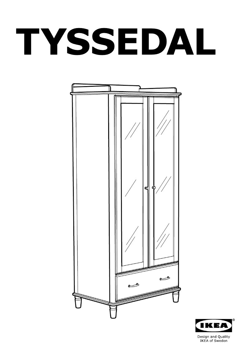 Página 1 del manual Manual de usuario Ikea TYSSEDAL 903.585.42