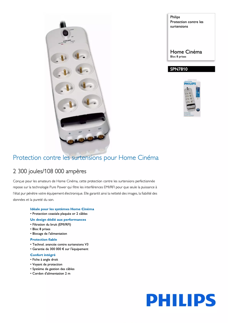 Imagen de la primera página del manual del dispositivo SPN7810