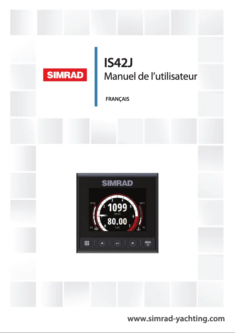 Página 1 del manual Manual de usuario Simrad IS42J
