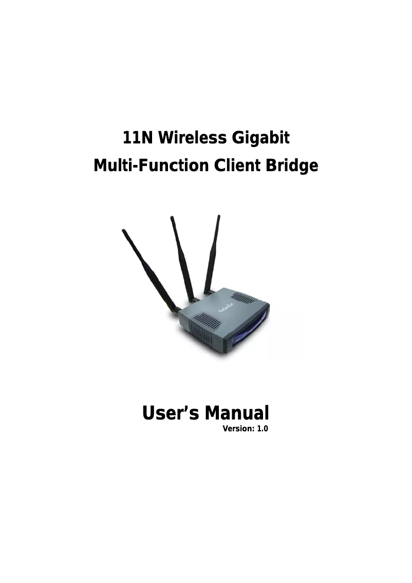 Imagen de la primera página del manual del dispositivo ECB9500