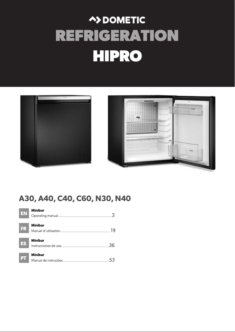 Imagen de la primera página del manual del dispositivo HiPro Alpha N30G