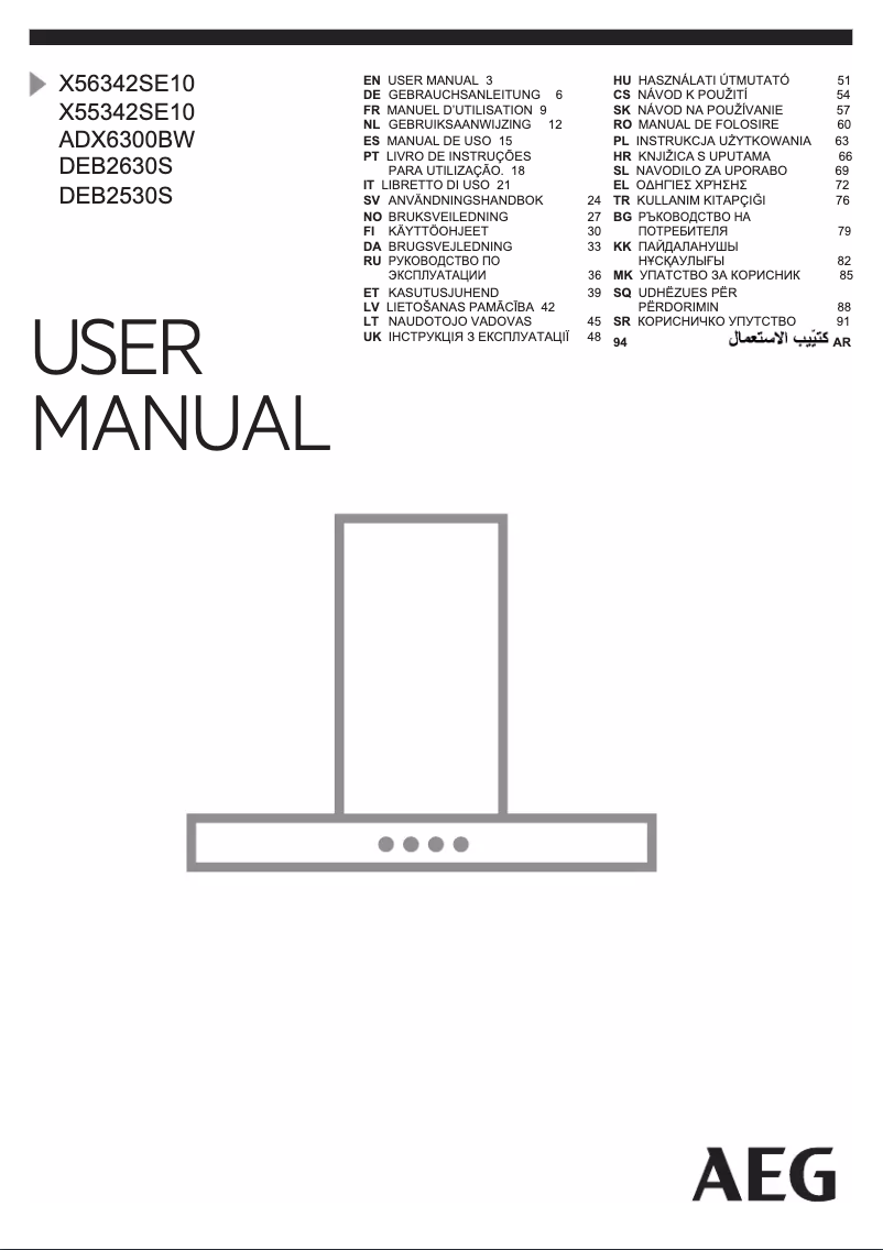 Imagen de la primera página del manual del dispositivo DEB2630S