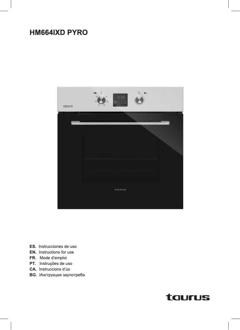 Imagen de la primera página del manual del dispositivo HM664IXD PYRO