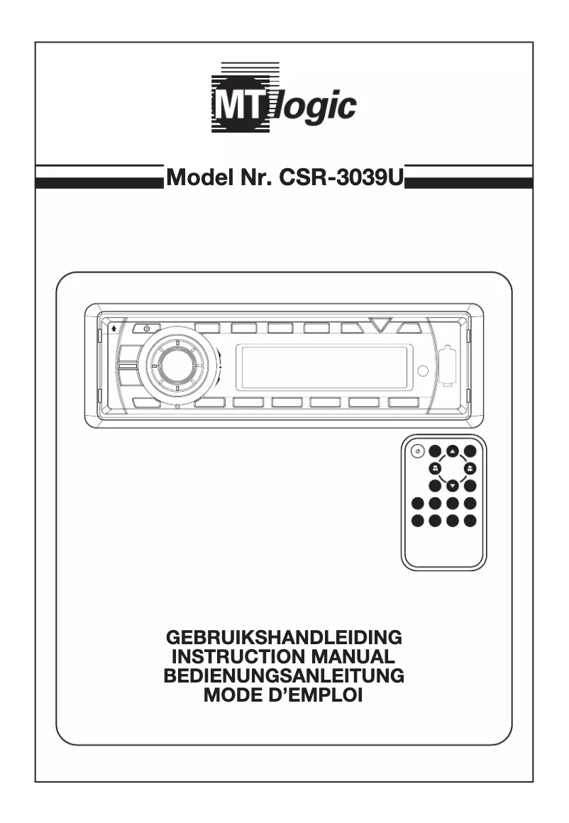 Imagen de la primera página del manual del dispositivo CSR-3039U