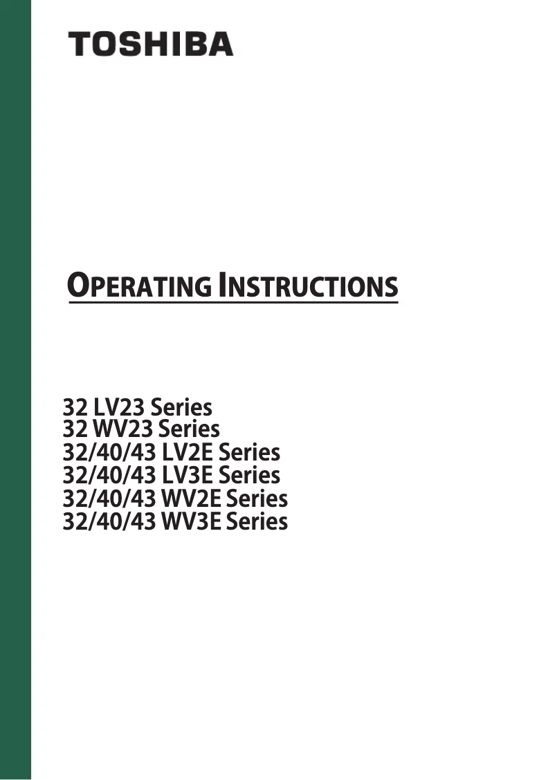 Imagen de la primera página del manual del dispositivo 32WV2E63DG