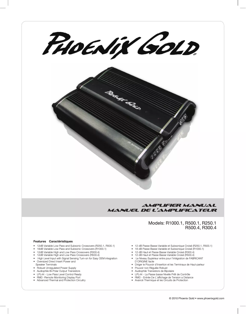 Página 1 del manual Manual de usuario Phoenix Gold R250.1