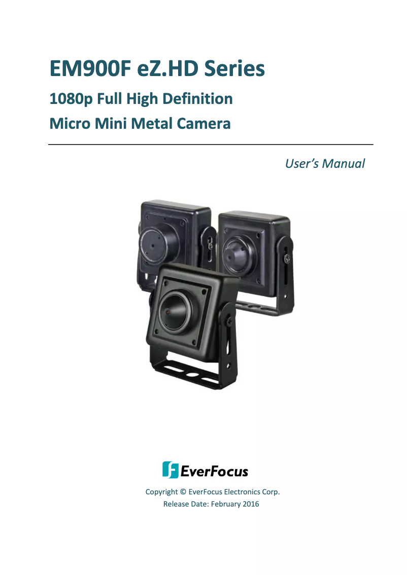 Página 1 del manual Manual de usuario EverFocus EM900FP3