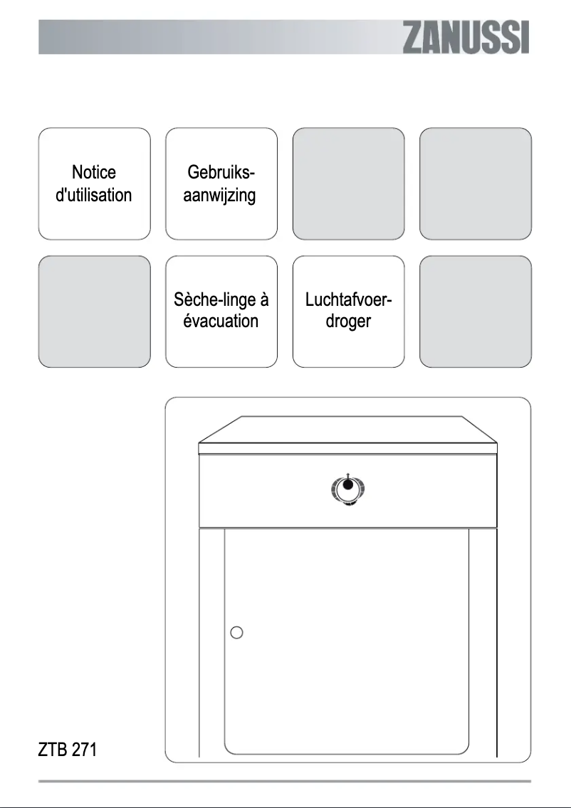 Página 1 del manual Manual de usuario Zanussi ZTB 271