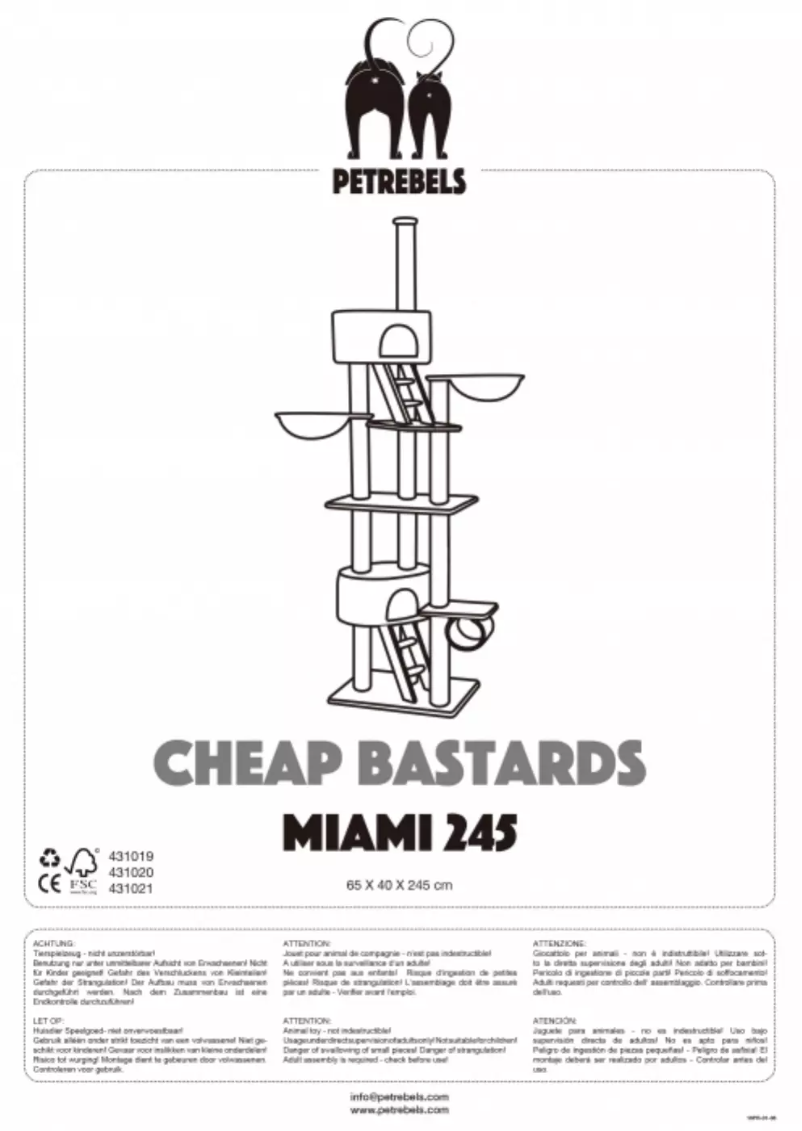 Página 1 del manual Manual de usuario Petrebels Miami 245