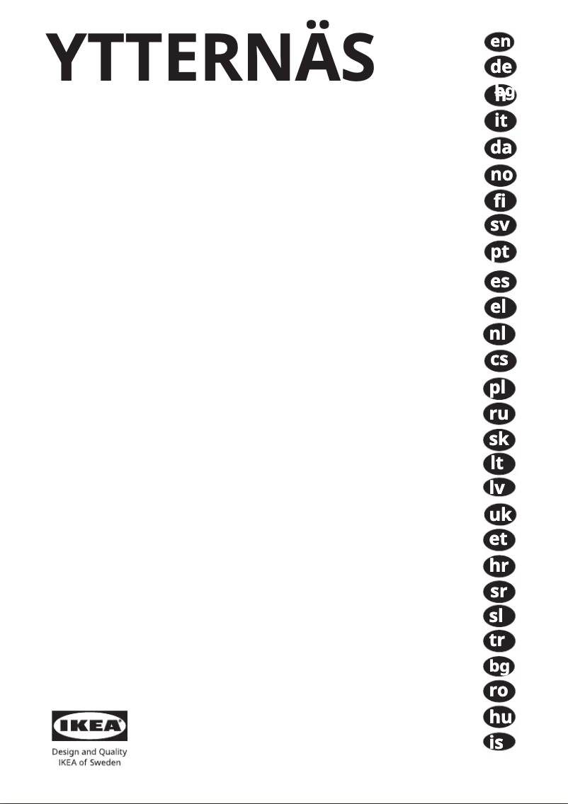 Página 1 del manual Manual de usuario Ikea YTTERNÄS 505.683.54