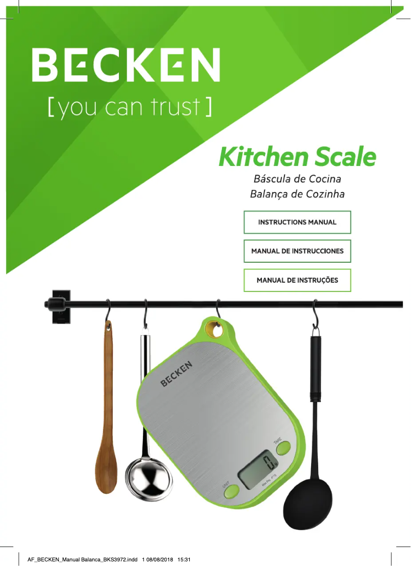 Página nº 1 - Manual de usuario Becken BKS3972