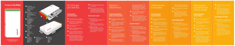 Imagen de la primera página del manual del dispositivo Hi-Print 2x3