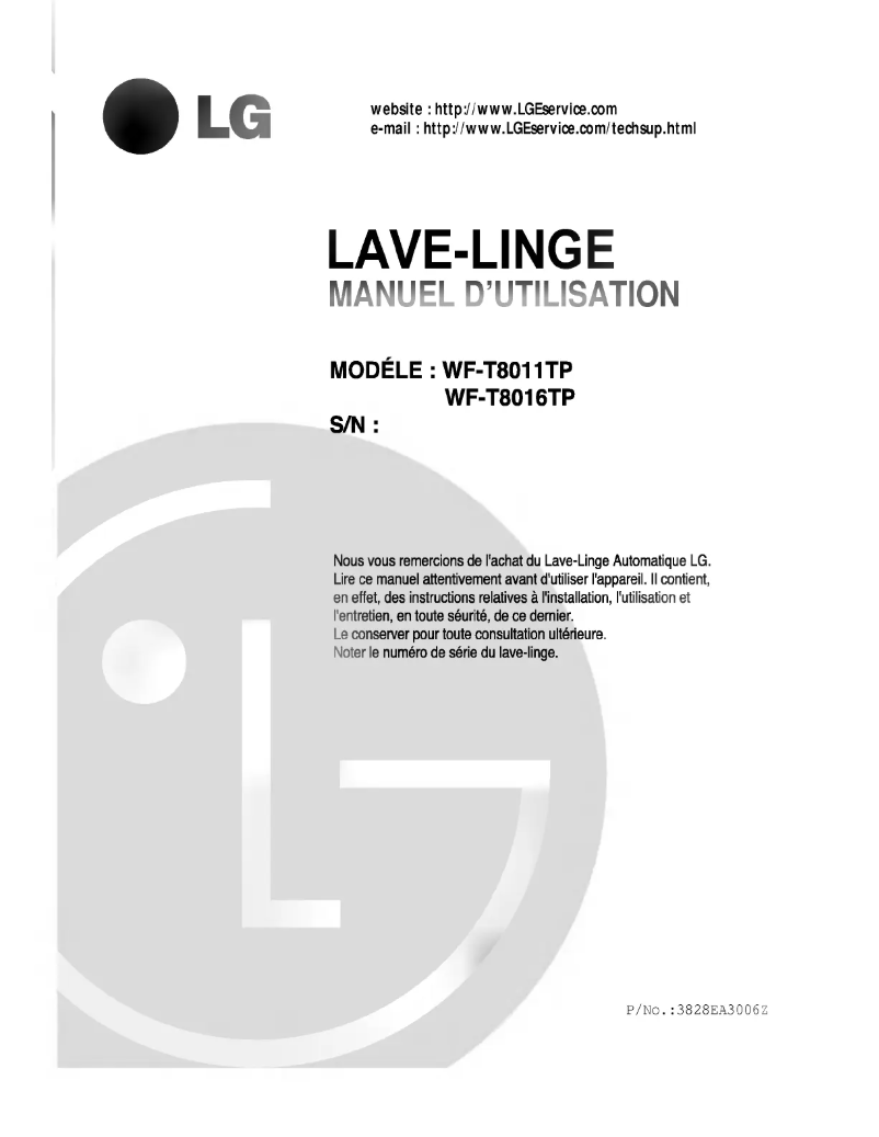 Imagen de la primera página del manual del dispositivo WF-T8016TP