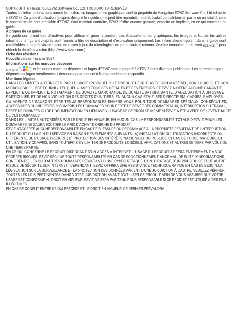 Página nº 1 - Manual de usuario EZVIZ H8c Pro 2K+