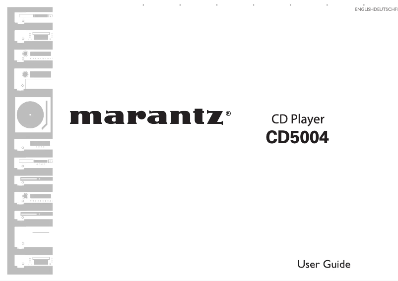 Imagen de la primera página del manual del dispositivo CD5004B