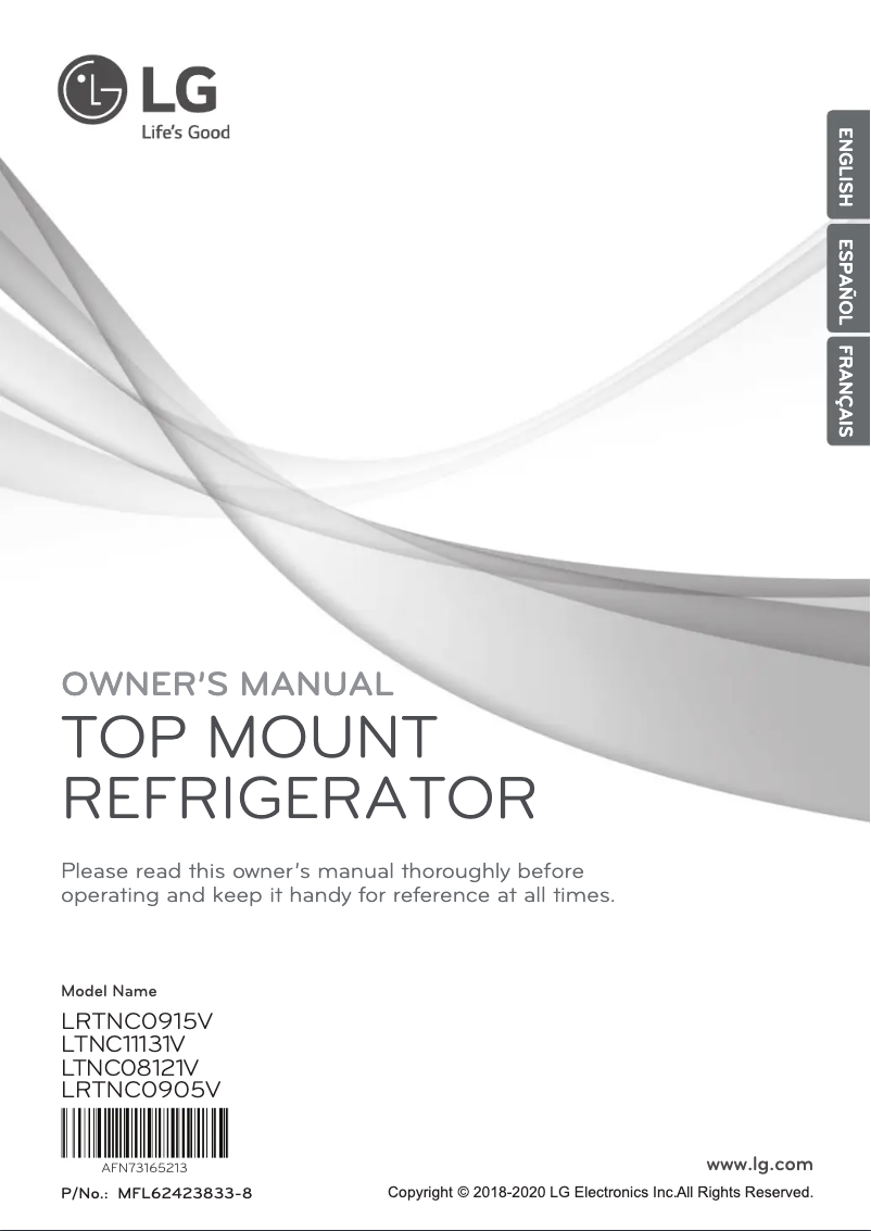 Imagen de la primera página del manual del dispositivo LRTNC0915V